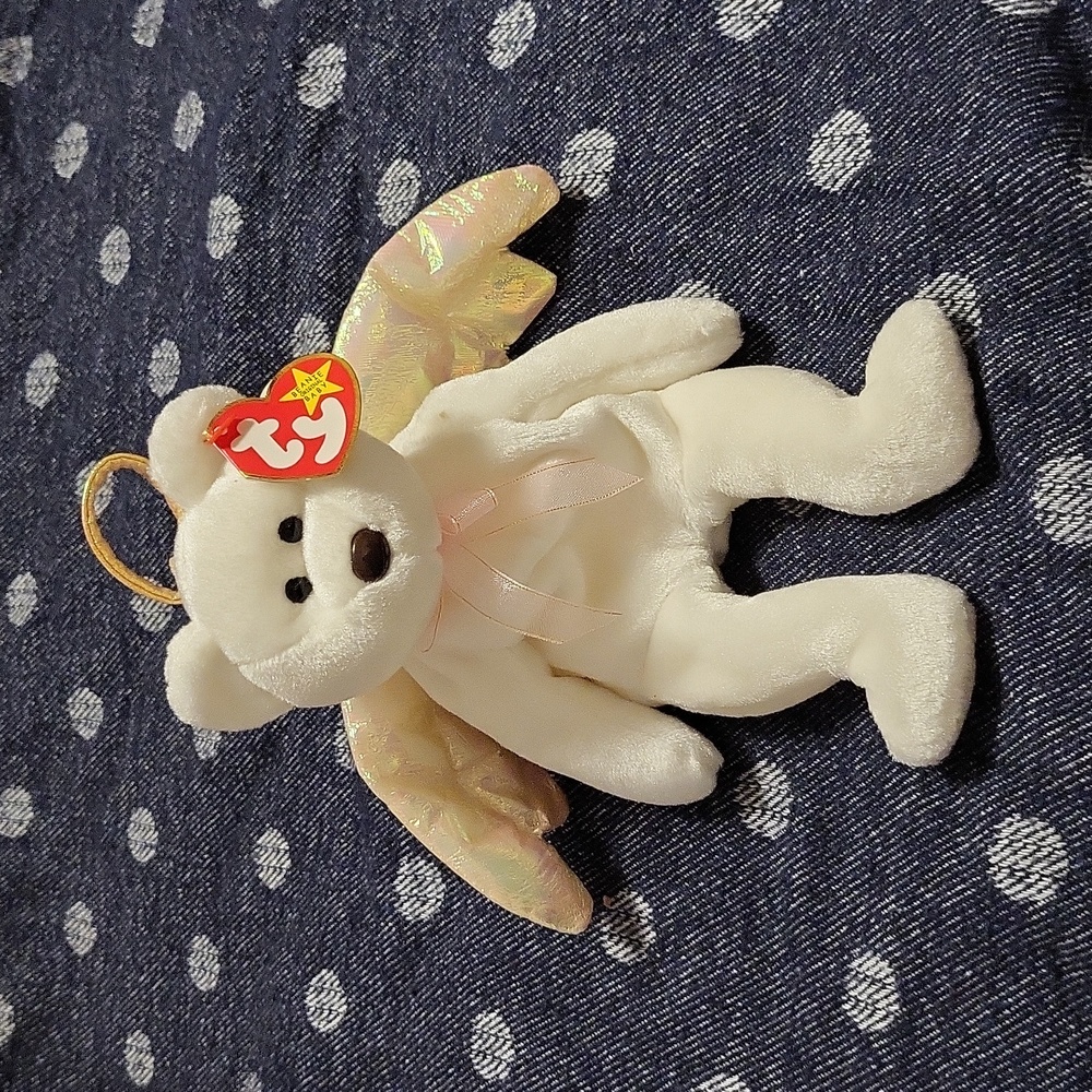 Ty Beanie Babies "Halo the Angel Bear"